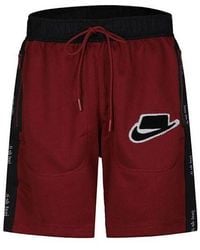 Nike - Colorblock Logo Alphabet Printing Sports Shorts - Lyst