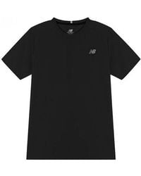New Balance - Logo Alphabet Printing Sports Round Neck - Lyst