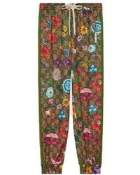 Gucci - (Wmns) Flora Gg Supreme Pattern Track Pants - Lyst