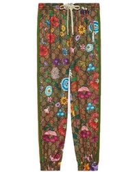 Gucci - (Wmns) Flora Gg Supreme Pattern Track Pants - Lyst