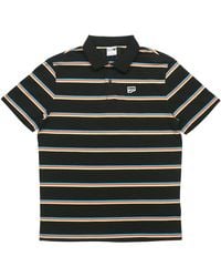 PUMA - Downtown Stripe Polo Tee Shirt - Lyst