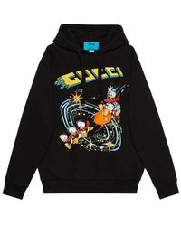 Gucci - X Disney Joint Ss21 Cartoon Donald Duck Printed Hoodie For - Lyst