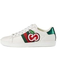 Gucci - (Wmns) Ace Low 'Gg Apple Patch - Lyst