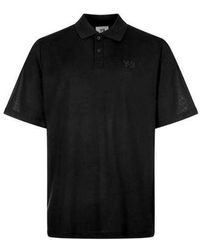 adidas - Y-3 Casual Solid Color Cotton Polo Shirt - Lyst