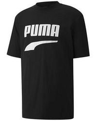 PUMA - Downtown Printing Casual Short Sleeve - Lyst