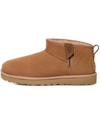 UGG - Classic Ultra Mini Zip Boot 'Chestnut Soda' - Lyst