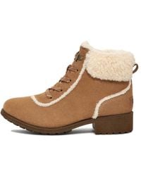 UGG - (Wmns) Bodie Fur Lace Boot 'Chestnut' - Lyst