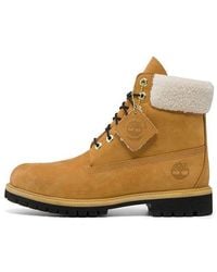 Timberland - (Wmns) 6 Inch Premium Shearling Boots 'Wheat Nubuck' - Lyst