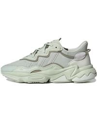 adidas ozweego white solar green