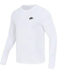Nike - Embroidered Logo Loose Sports Running Long Sleeves T-Shirt - Lyst
