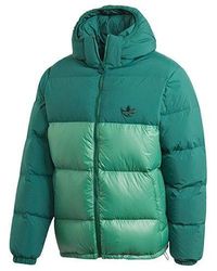 adidas - Originals Down Regen Puff Stay Warm Splicing Sports Hooded Down Jacket - Lyst
