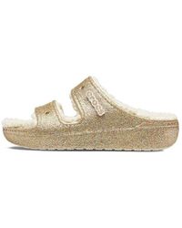 Crocs™ - Classic Cozzzy Glitter Sandals - Lyst