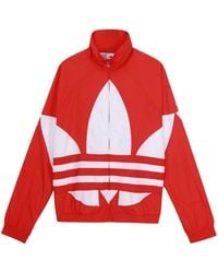 adidas - Originals Bg Trefoil Tt Large Logo Sports Jacket - Lyst