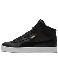 PUMA - 1948 Mid Lfur Mid-top Fleece Lined Casual Skate Shoes - Lyst