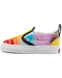 Vans - Slip-On Low Tops Casual Skateboarding Shoes Multi-Color - Lyst