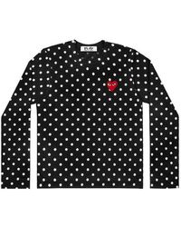 COMME DES GARÇONS PLAY - (Wmns) Polka Dots Long Sleeves Tee - Lyst