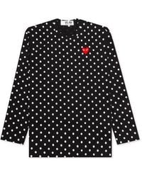 COMME DES GARÇONS PLAY - Polka Dot Long Sleeves Tee - Lyst