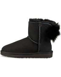 UGG - (Wmns) Fluff Bow Mini Fleece Lined - Lyst