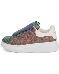 McQueen - (Wmns) Oversized Sneaker Glitter 'Petrol' - Lyst