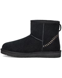 UGG - Classic Mini Deco Suede Boot - Lyst