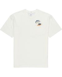 Nike - As Nsw Tee Prem Pocket Casual Breathable Round Neck Logo Solid Color Short Sleeve T-Shirt - Lyst