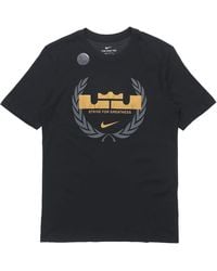 Nike - Dri-Fit Lebron Logo Round Neck Quick Dry Basketball Sports Short Sleeve - Lyst