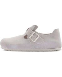 Birkenstock - London Suede Leather Narrow Fit 'Antique' - Lyst