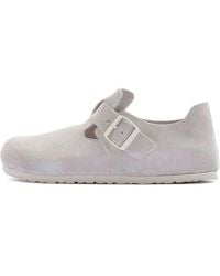 Birkenstock - London Suede Leather Narrow Fit 'Antique' - Lyst