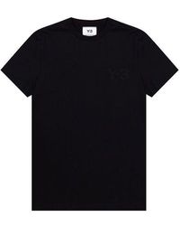 adidas - Y-3 Cotton Round Neck Casual Short Sleeve - Lyst