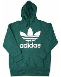 adidas - Originals Tref Over Hood Casual Sports Solid Color Pullover - Lyst