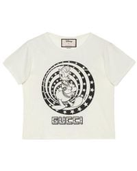 Gucci - (Wmns) X Disney Donald Duck Printed Short-Sleeved For - Lyst