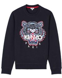 KENZO - Tiger Classic Tiger Embroidered Long Sleeve Sweatshirt - Lyst