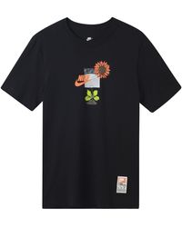 Nike - Logo Plant Pattern Printing Round Neck Casual Short Sleeve T-Shirt - Lyst