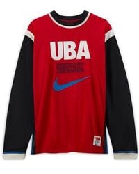 Nike - Long-Shooting Top Contrasting Colors Printing Pattern Basketball Long Sleeves Asia Edition - Lyst