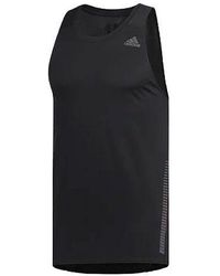 adidas - Solid Color Logo Sports Sleeveless Basketball Jersey/Vest - Lyst