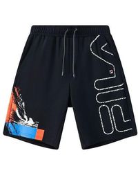 Fila - Logo Printing Casual Sports Shorts - Lyst