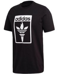 adidas - Originals Tee 1 Logo Printing Round Neck Short Sleeve - Lyst