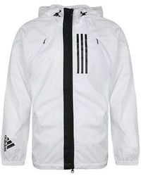 adidas - W.N.D Windproof Breathable Hooded Track Jacket - Lyst
