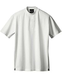 adidas - Originals X Alexander Wang Crossover Solid Color Logo Casual Short Sleeve White T-shirt - Lyst