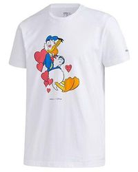 adidas - Neo X Disney Crossover Donald Duck Printing Casual Short Sleeve - Lyst