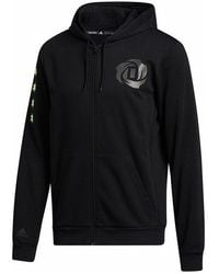 adidas - Rose Fullzip Basketball Sports Long-Sleeve Hooded Jacket - Lyst