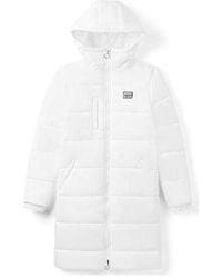 Vans - (Wmns) Long Hooded Puffer Jacket - Lyst