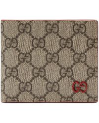 Gucci - Wallet With Gg Detail ' Ebony Supreme' - Lyst