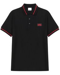 Burberry - Cotton Short Sleeve Polo Shirt - Lyst