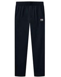 Fila - Thin And Light Breathable Straight Knit Sports Pants Blue - Lyst