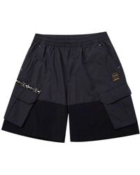 adidas - Neo Athleisure Casual Sports Solid Color Woven Cargo Pocket Shorts Black - Lyst