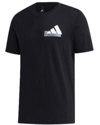 adidas - Mh Gfx T Bos Logo Printing Sports Round Neck Short Sleeve - Lyst