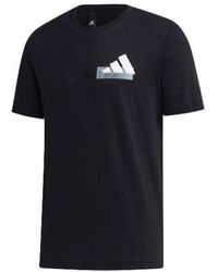 adidas - Mh Gfx T Bos Logo Printing Sports Round Neck Short Sleeve - Lyst
