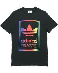 adidas - Originals Vintage Tee Multi-Color Gradient Logo Short Sleeve - Lyst