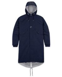 Nike - Air X Kim Jones Crossover Reversible Mid-length Hooded Jacket Us Edition Blue White - Lyst